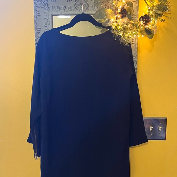 Elegant Navy Blue Marc by Marc Jacobs dress 100% triacetate - Picture 3 of 12